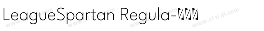LeagueSpartan Regula字体转换